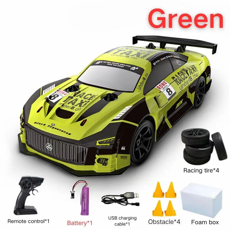 JJRC Q165 1:18 4WD Drift Racing RC Car with Extra Tires & Remote