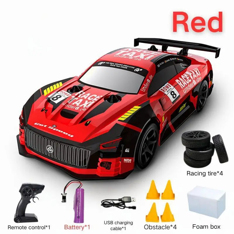 JJRC Q165 1:18 4WD Drift Racing RC Car with Extra Tires & Remote