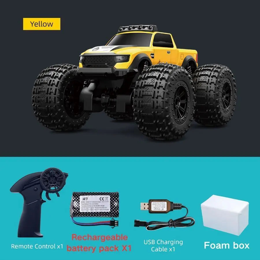 Teranty C8816 4WD Amphibious RC Stunt Monster Truck with LED Lights